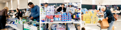 White Memorial church quickly pivoted from shelter to distribution center.