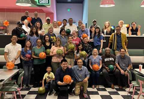 SCC office bowling outing, summer 2024.