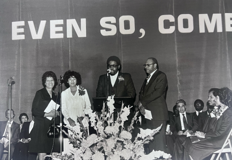 Lee is ordained at the Black Convocation in 1982.