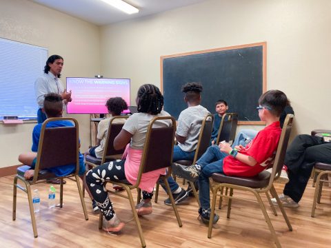 A presenter shares how to recognize warning signs of mental health conditions.