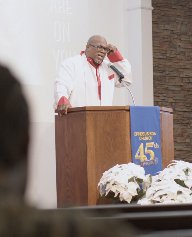 Childs shares the morning’s message.