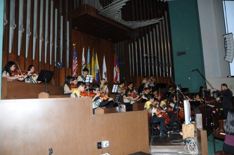 The Pathfinder orchestra gave musicians from Pathfinder clubs throughout SCC the chance to showcase their talents. Photo by Steve Clement