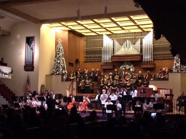 The Caesura Youth Orchestra performs at the Glendale City Church Christmas Concert in 2018.