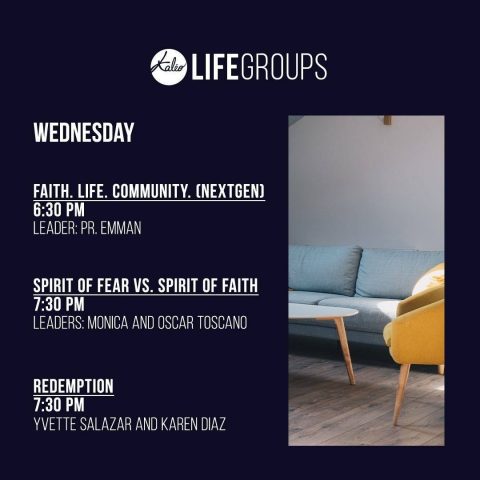 Kalēo church Life Groups schedule