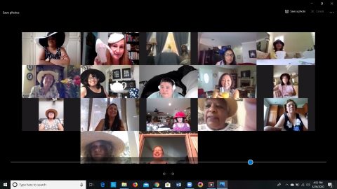 This spring, Women’s Ministry co-leaders Stevenson and Karen Walsh decided to host the annual fellowship tea virtually.