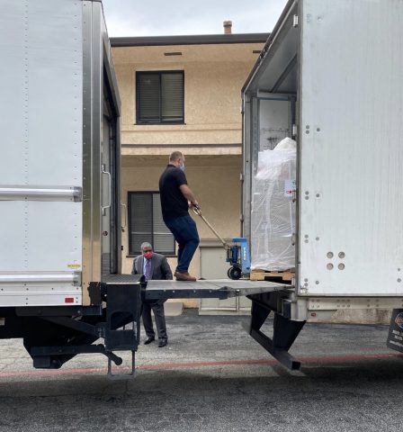SCC received an estimated half $1 million worth of equipment in each of the 40 containers to be distributed to Adventist Health Southern California Region hospitals.