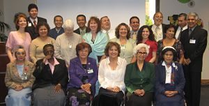 Narváez (front, right) with volunteers at AHWM.