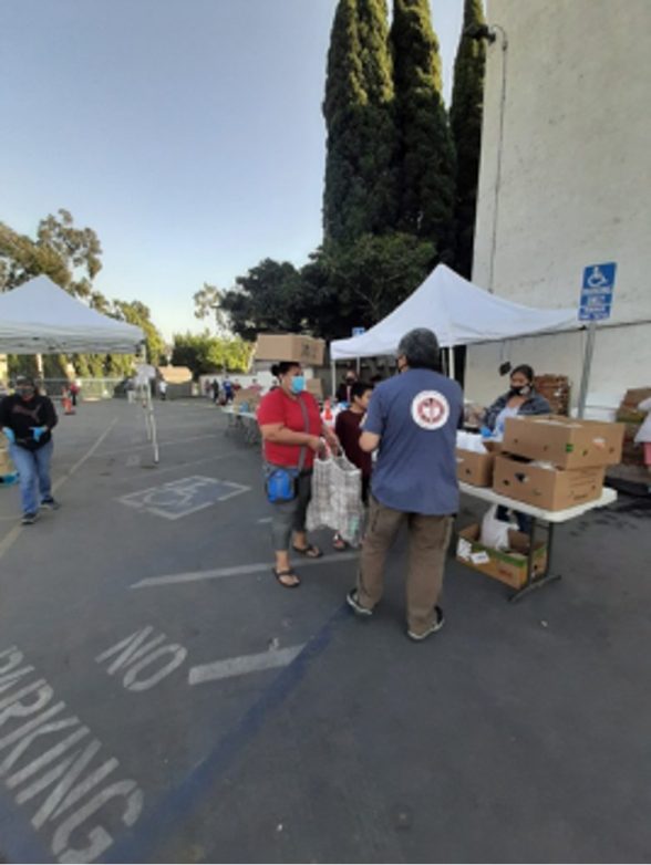 Spanish American church distributes 400-600 boxes of food per month through their ongoing good bank program. Through their ministry, they also deliver food to elderly and shut-in individuals, children with special needs, and more.