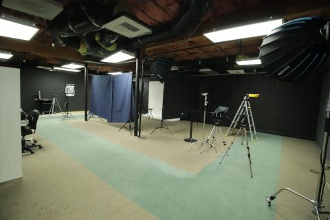 The studio today has been painted and set up with multiple sets, with work still to be done on soundproofing, electrical, and more.