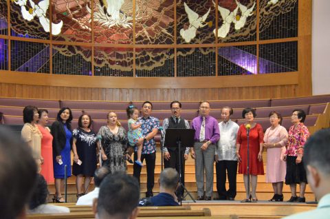 Musical group Family Singers from Loma Linda participate during the Sabbath afternoon concert.