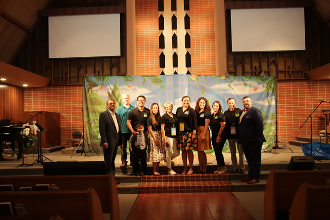 The children’s ministries team poses for a photo at the event’s conclusion.