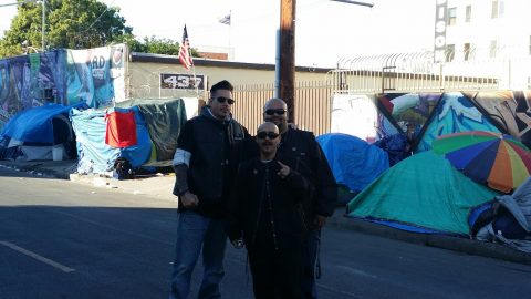 Hill visits Skid Row in Los Angeles in 2017. Photos provided by Holly Anderson.