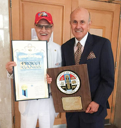 Former L.A. County Sheriff Lee Baca and Harry Bey share a friendship of more than 50 years.